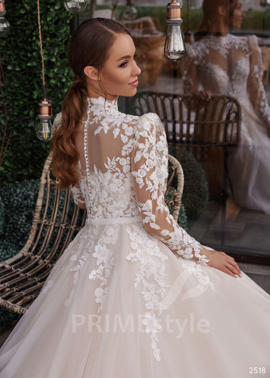 Luxusné kvetované svadobné šaty RC2518 - primestyle.sk