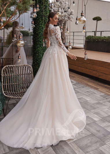 Luxusné kvetované svadobné šaty RC2518 - primestyle.sk