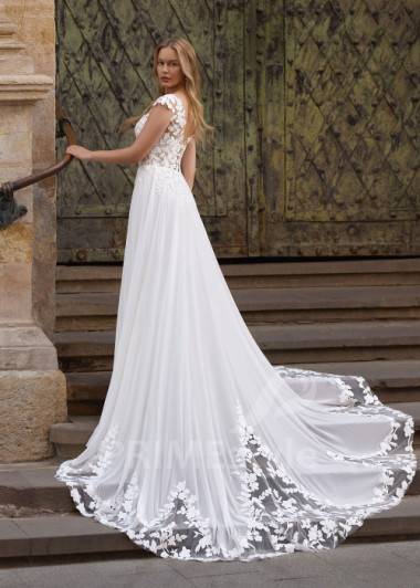 Trendové šifónové svadobné šaty Arbella | PRIMESTYLE.SK