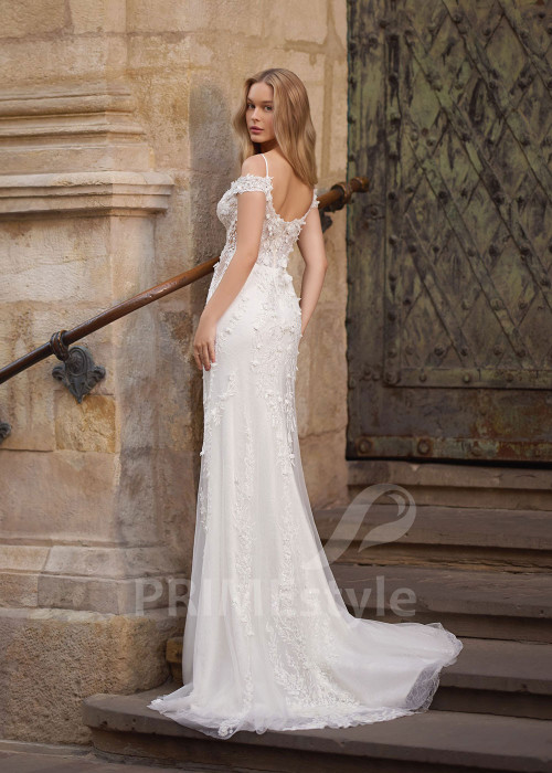 Luxusné celočipkované svadobné šaty Hazel