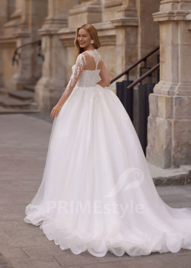 Exkluzívne svadobné šaty s rovným výstrihom Ruth | PRIMESTYLE.SK