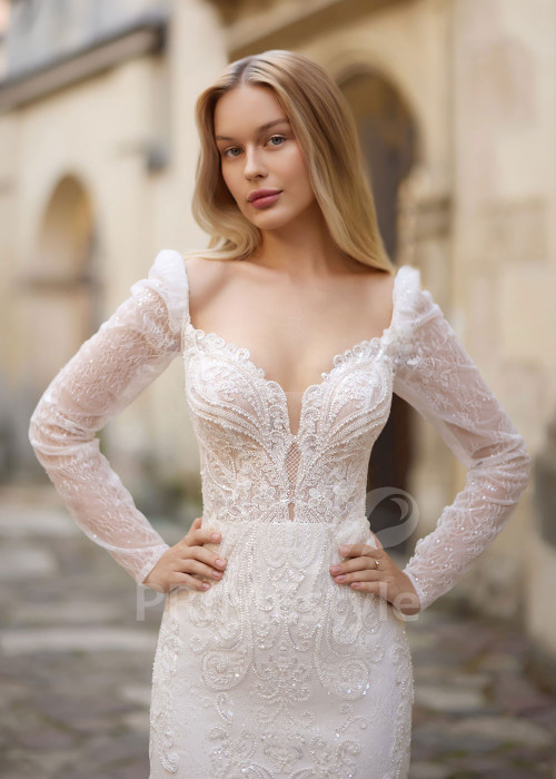 Luxusné svadobné šaty s prepracovaným korzetom Taylor