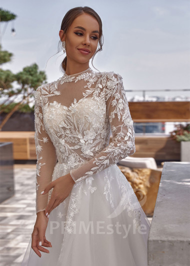 Elegantné tylové svadobné šaty RC2521 - primestyle.sk