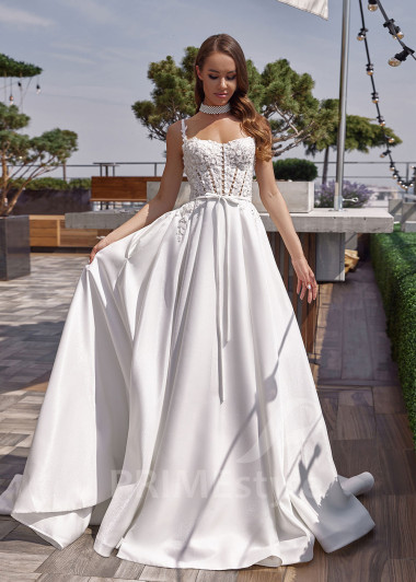 Elegantné čipkované svadobné šaty RC2522 - primestyle.sk