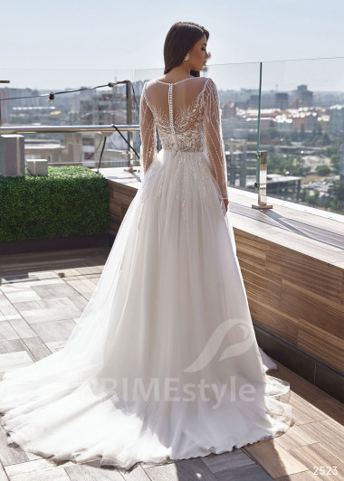 Extravagantné trblietavé svadobné šaty RC2523 - primestyle.sk