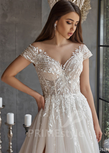 Luxusné princeznovské svadobné šaty RC2526 - primestyle.sk