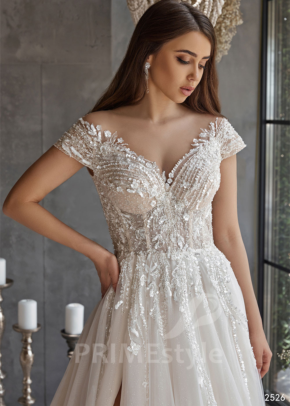 Luxusné princeznovské svadobné šaty RC2526