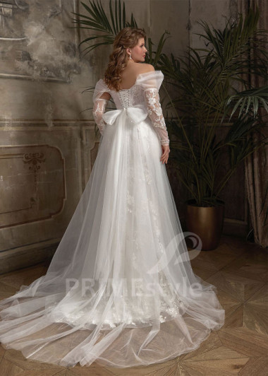 Celočipkované svadobné šaty pre moletky Nonna | PRIMESTYLE.SK