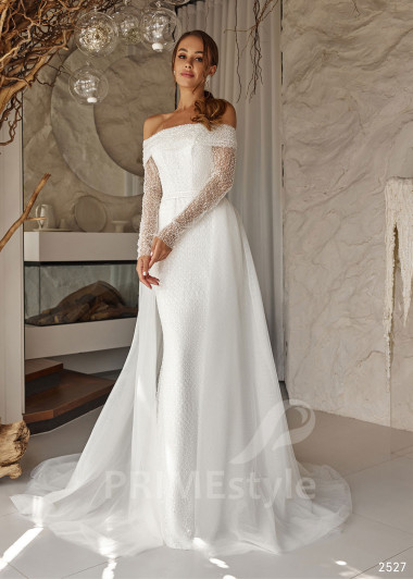 Elegantné trblietavé svadobné šaty RC2527 - primestyle.sk