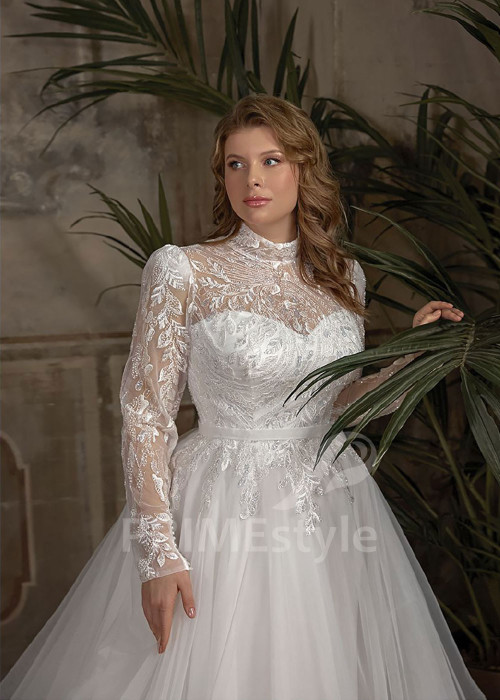 Romantické svadobné šaty pre moletky Nyssa