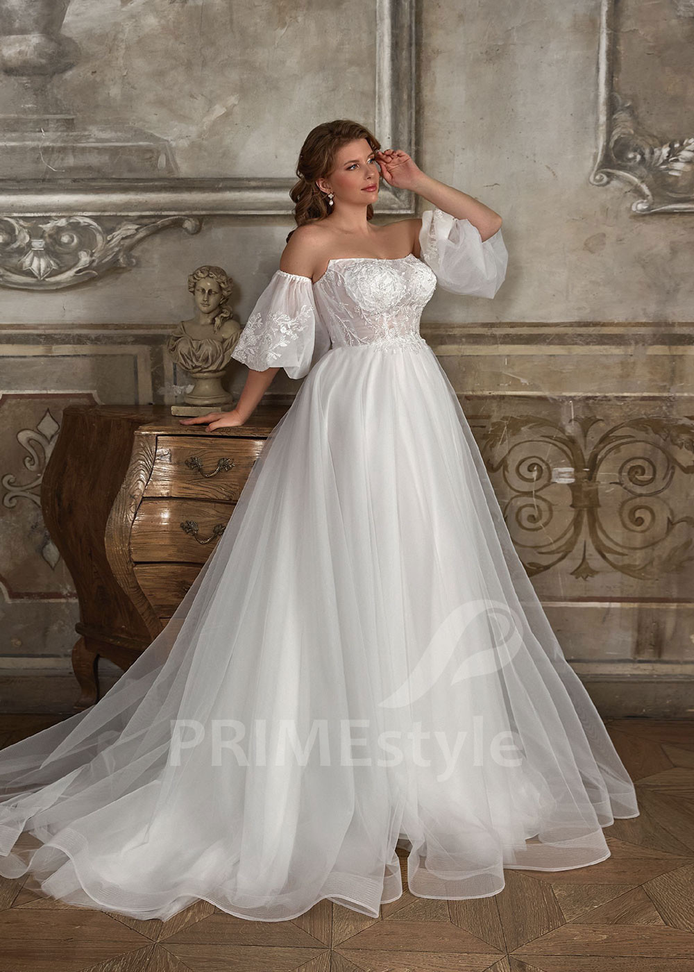 Moderné svadobné šaty pre moletky Narine