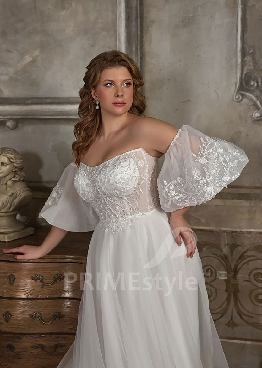 Moderné svadobné šaty pre moletky Narine