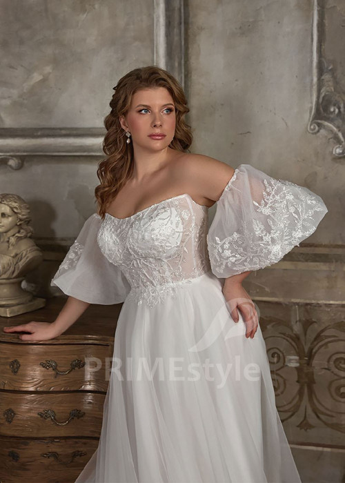 Moderné svadobné šaty pre moletky Narine