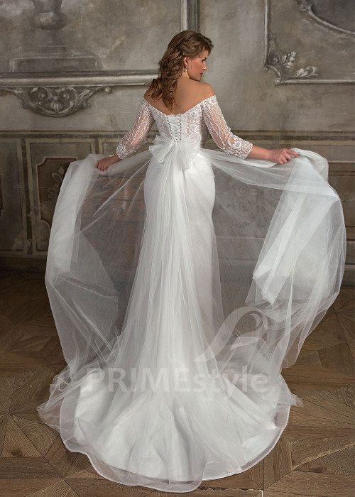 Zoštíhľujúce svadobné šaty pre moletky Nixie