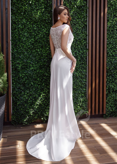 Extravagantné úzke svadobné šaty RC2530 - primestyle.sk