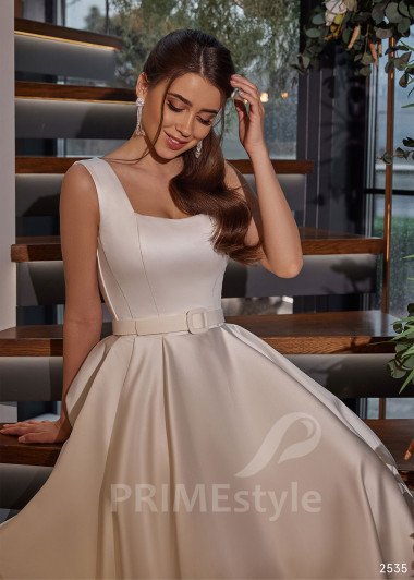 Elegantné hladké svadobné šaty RC2535 - primestyle.sk