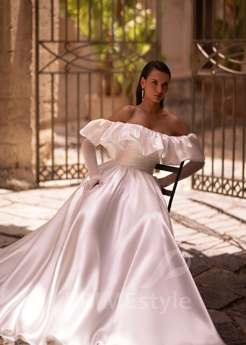 Luxusné extravagantné svadobné šaty VO001