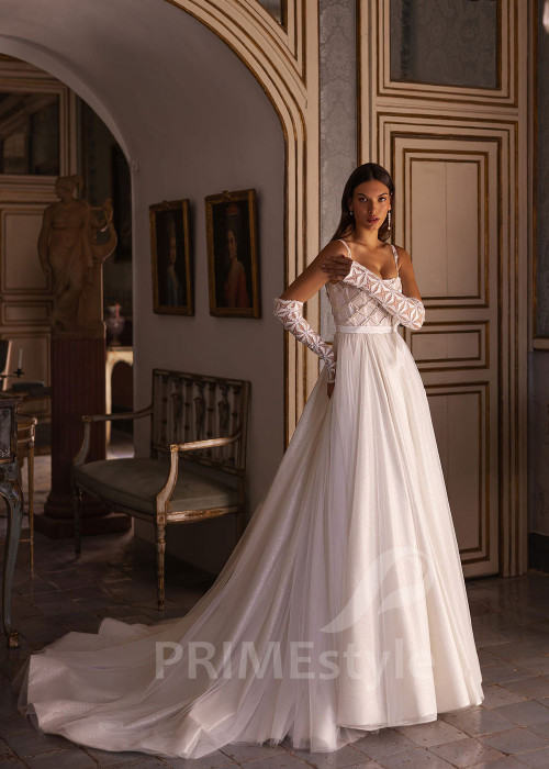 Luxusné extravagantné svadobné šaty VO002