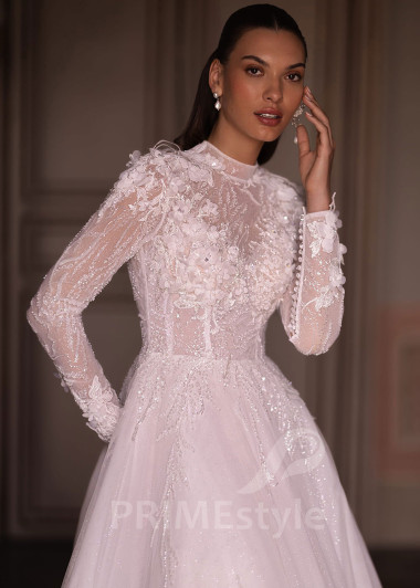 Luxusné princeznovské svadobné šaty VO004 - primestyle.sk