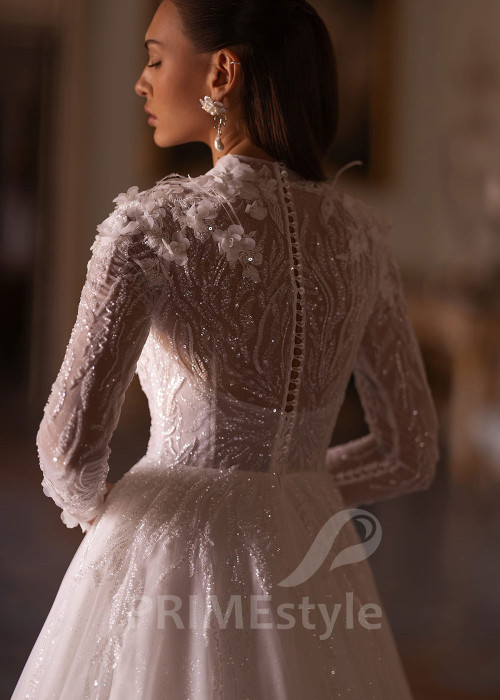 Luxusné princeznovské svadobné šaty VO004