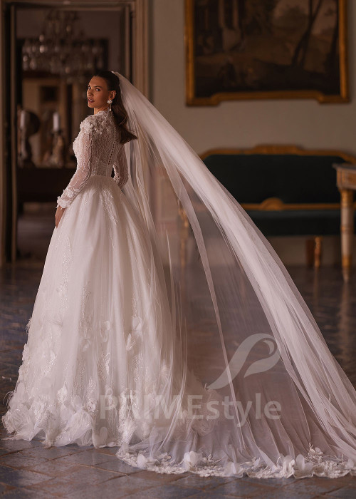 Luxusné princeznovské svadobné šaty VO004