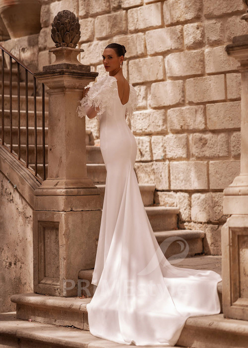 Luxusné extravagantné svadobné šaty VO005