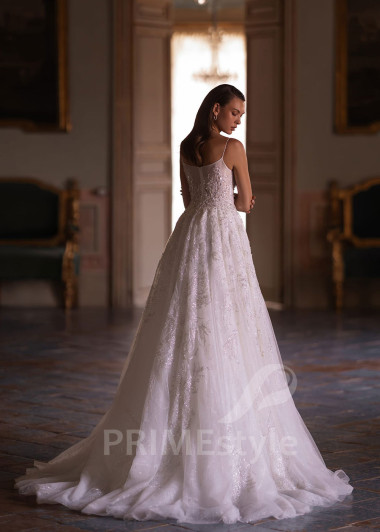 Luxusné extravagantné svadobné šaty VO008 - primestyle.sk