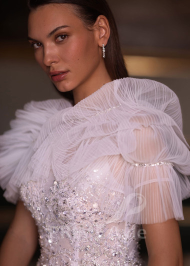 Luxusné extravagantné svadobné šaty VO008 - primestyle.sk