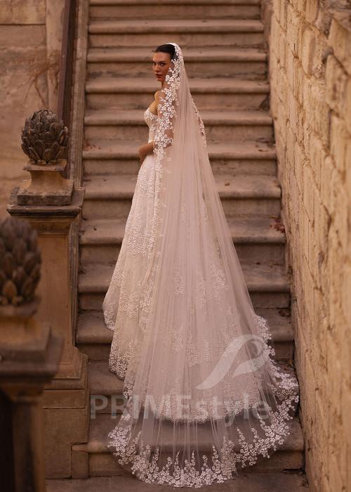 Luxusné princeznovské svadobné šaty VO013