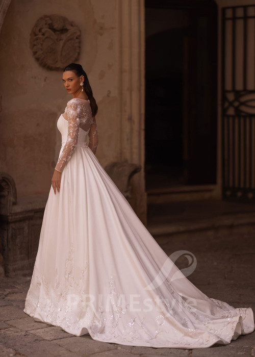 Luxusné elegantné svadobné šaty VO014