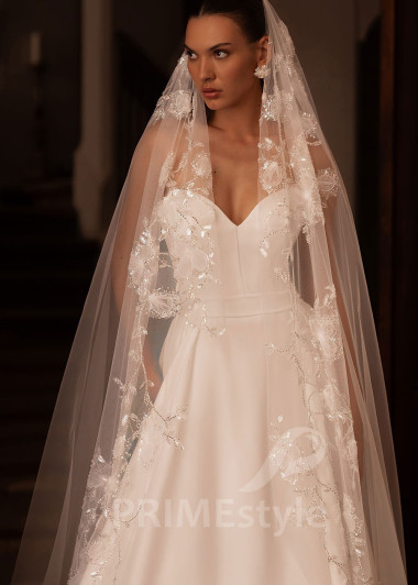 Luxusné elegantné svadobné šaty VO014 - primestyle.sk