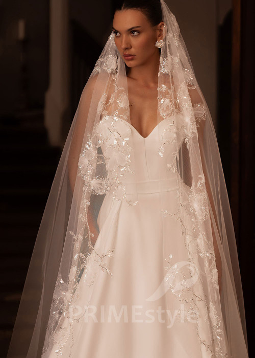 Luxusné elegantné svadobné šaty VO014