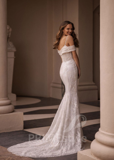 Luxusné úzke svadobné šaty VR010 - primestyle.sk