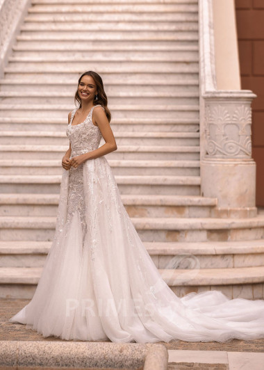 Luxusné extravagantné svadobné šaty VR013 - primestyle.sk