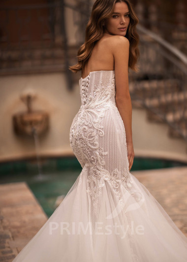 Luxusné extravagantné svadobné šaty VR013 - primestyle.sk