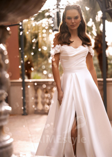 Luxusné elegantné svadobné šaty VR018 - primestyle.sk