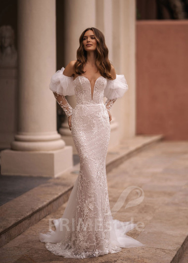 Luxusné extravagantné svadobné šaty VR019