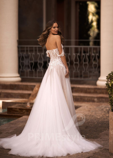 Luxusné extravagantné svadobné šaty VR023 - primestyle.sk