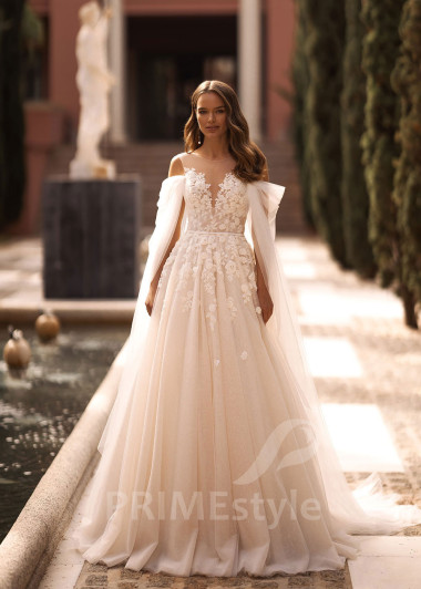 Luxusné romantické svadobné šaty VR024