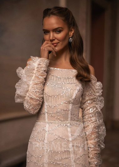 Luxusné extravagantné svadobné šaty VR025 - primestyle.sk