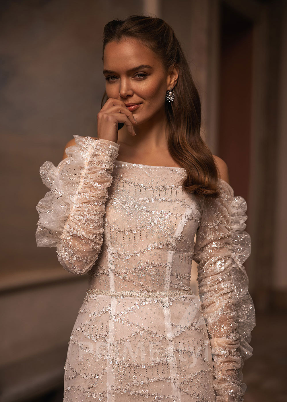 Luxusné extravagantné svadobné šaty VR025