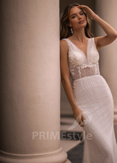 Luxusné úzke svadobné šaty VR030 - primestyle.sk