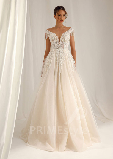 Luxusné princeznovské svadobné šaty Delia