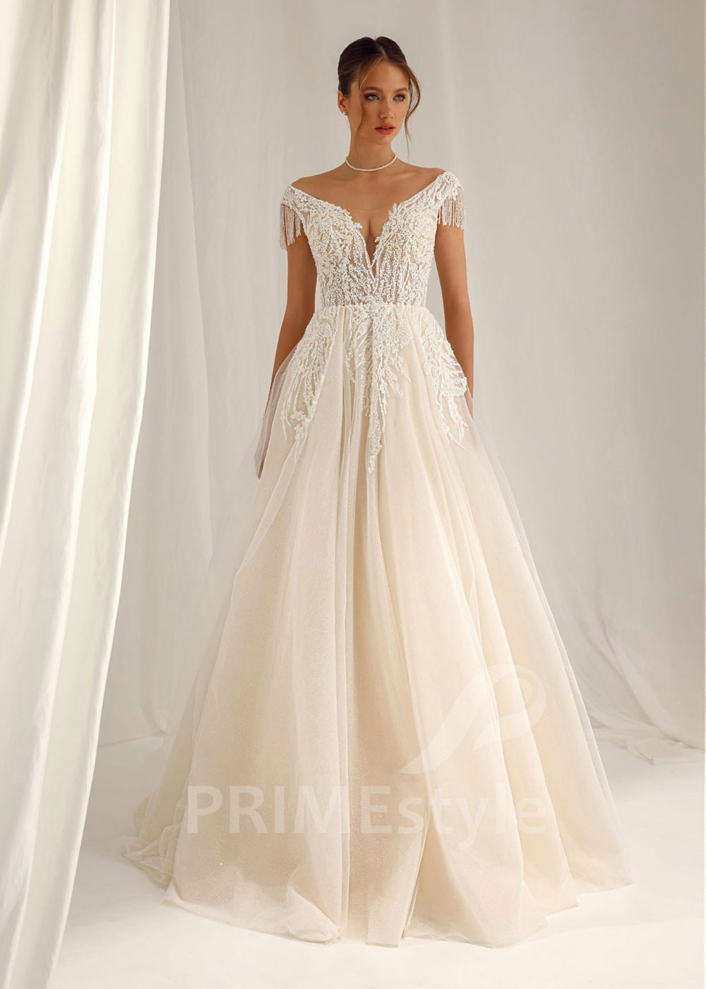 Luxusné princeznovské svadobné šaty Delia