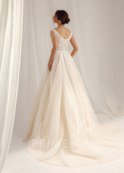 Luxusné princeznovské svadobné šaty Delia