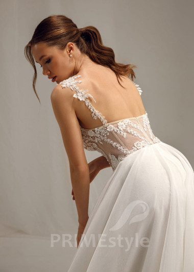 Jednoduché tylové svadobné šaty Iris - primestyle.sk
