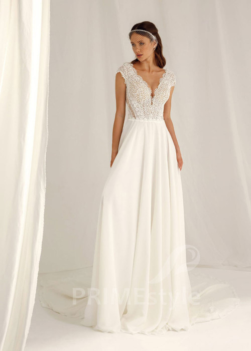 Elegantné boho svadobné šaty Julia