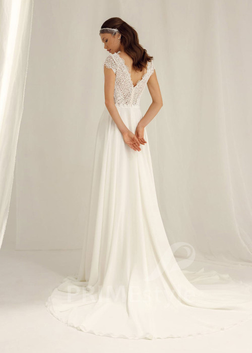 Elegantné boho svadobné šaty Julia