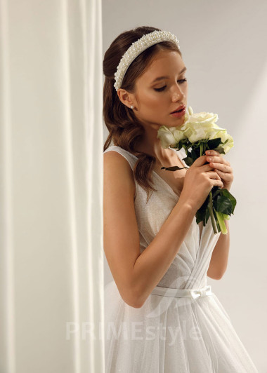 Jednoduché minimalistické svadobné šaty Kaylee - primestyle.sk