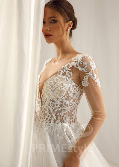 Elegantné tylové svadobné šaty Liza - primestyle.sk